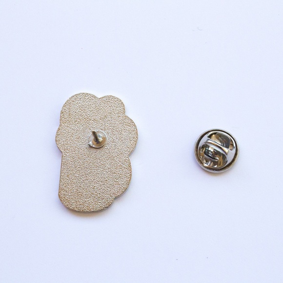 Goth black soul coffee enamel pin - Picture 2 of 3